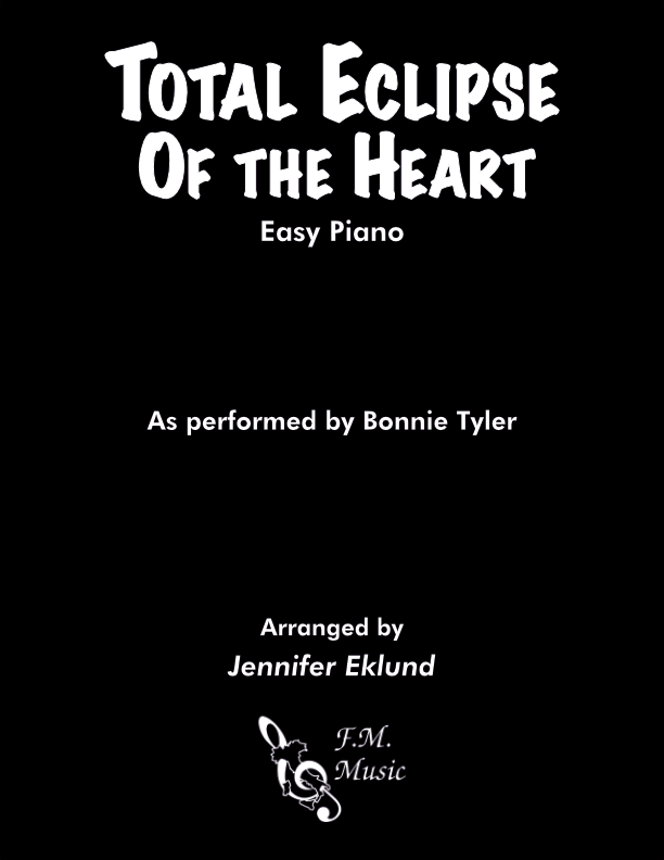 total eclipse of the heart piano sheet music free